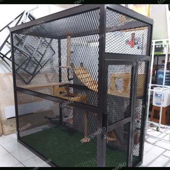 Kandang Kucing Rumah Hewan Peliharaan Custom Indoor Outdoor