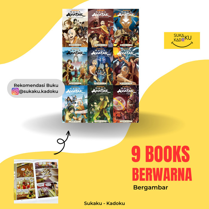 Avatar The Last Airbender Book Set Collection Buku Komik Cerita Anak