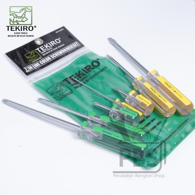 Obeng set Kristal TEKIRO ORIGINAL. obeng set. peralatan bengkel motor. alat bengkel
