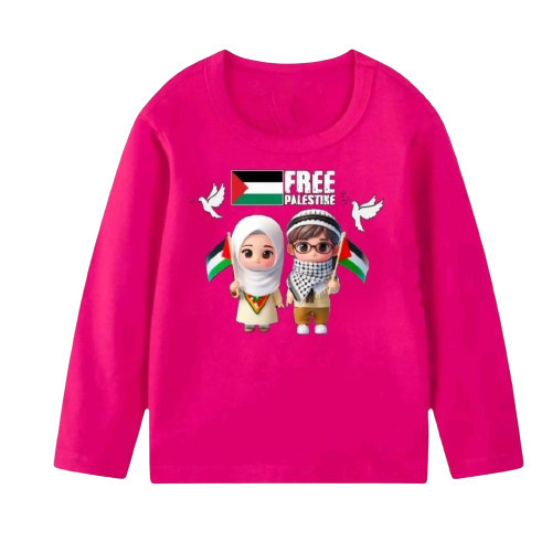 BRD BAJU GAZA KAOS SAVE PALESTINA OBLONG ANAK CEWEK COWOK LENGAN PANJANG SGA