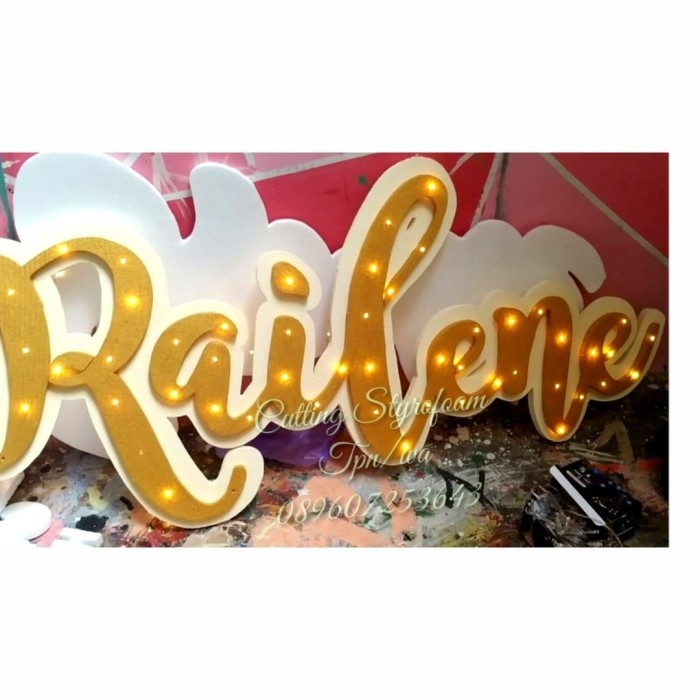 

PROMO! styrofoam lembaran hard Sudah terbentuk nama dan lampu