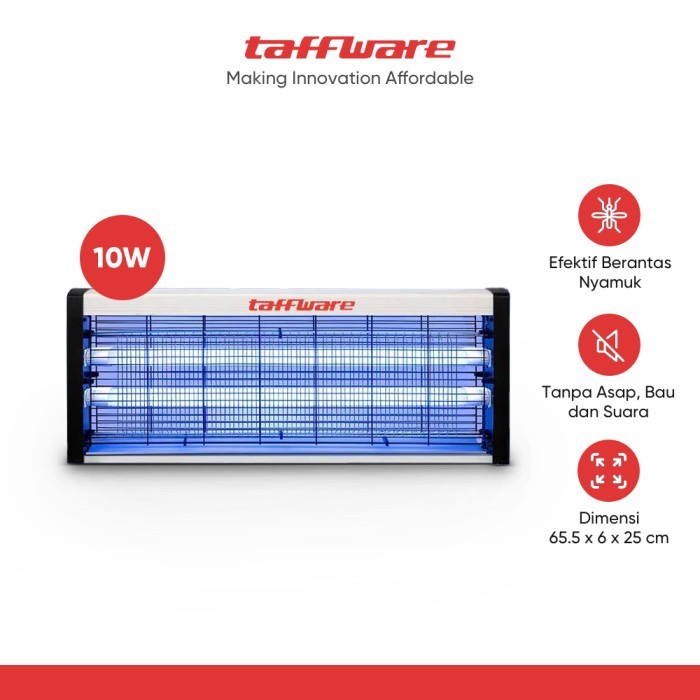 Lampu LED Anti Nyamuk Taffware DL-10W Putih, 10W, 60 m²