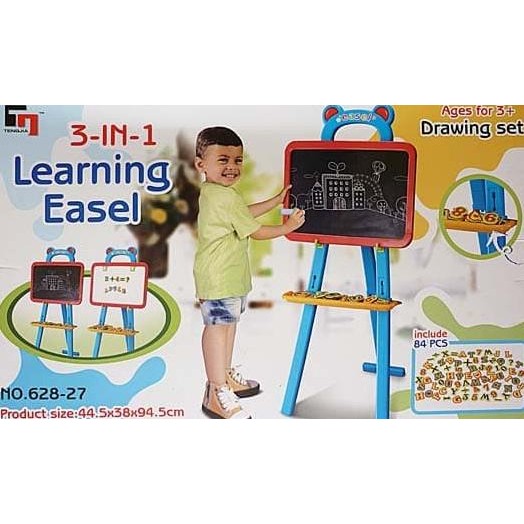 

Grosir Lumi Toys 3 In 1 Learning Easel Biru Papan Tulis Magnetic