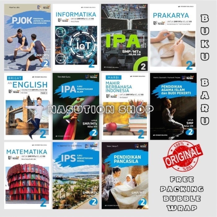 

Buku Kelas 2 / 8 VIII SMP/MTs Erlangga Kurikulum Merdeka ORI Kurmer