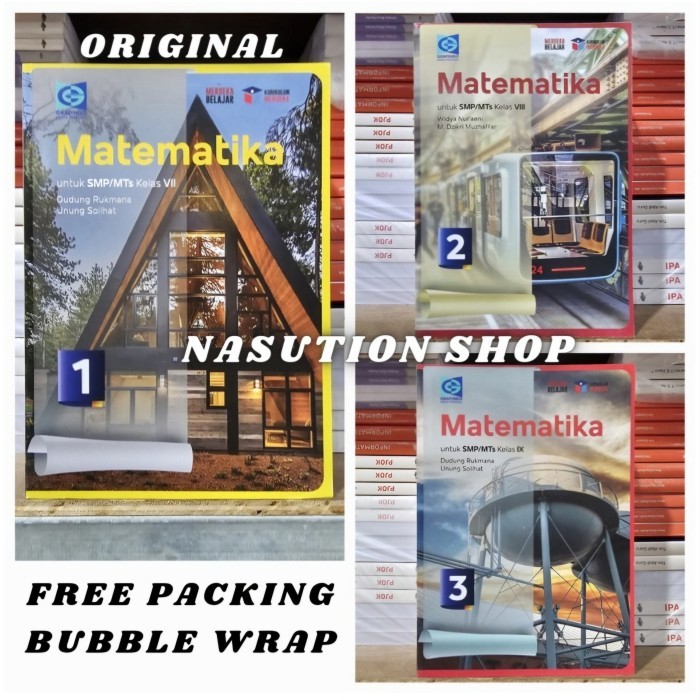 

ORIGINAL Buku Matematika Kelas 1 2 3 / 7 8 9 SMP Grafindo Kurikulum Merdeka ORI