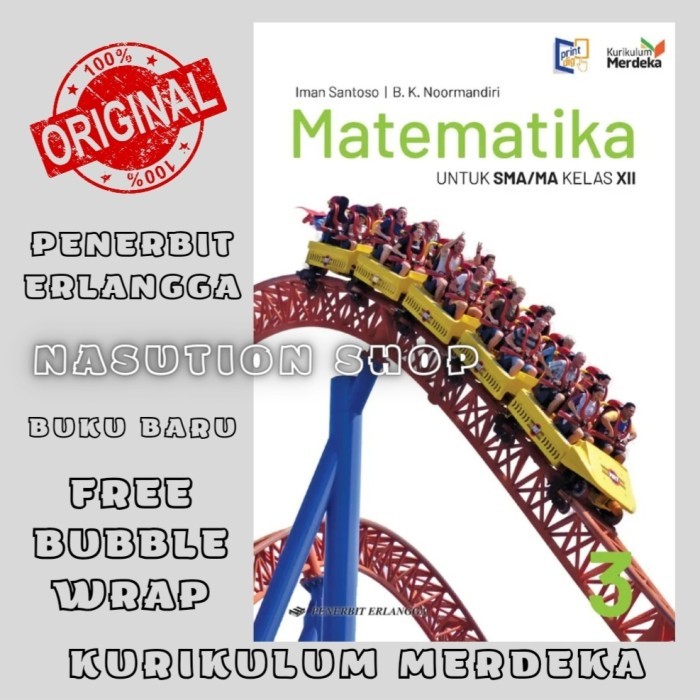 

BISA SPK Buku Matematika Kelas 3 / XII 12 SMA Erlangga Kurikulum Merdeka ORI