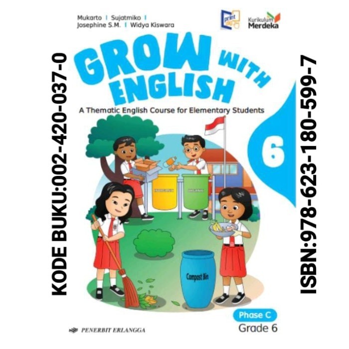

BISA FAKTUR Buku Grow With English Kelas 6 SD / MI Kurikulum Merdeka Erlangga