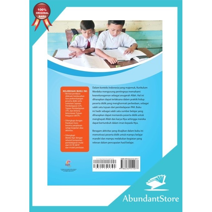 

SALE Pendidikan Agama Kristen dan Budi Pekerti Kurikulum Merdeka Kelas 1 SD