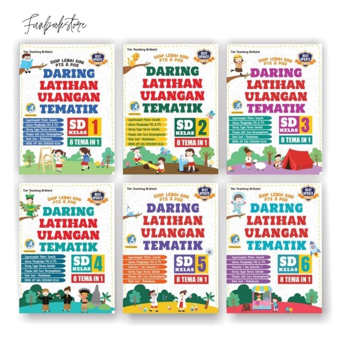 

BISA FAKTUR Buku Daring Latihan Ulangan Tematik SD Kelas 1-6 (8 Tema in 1)