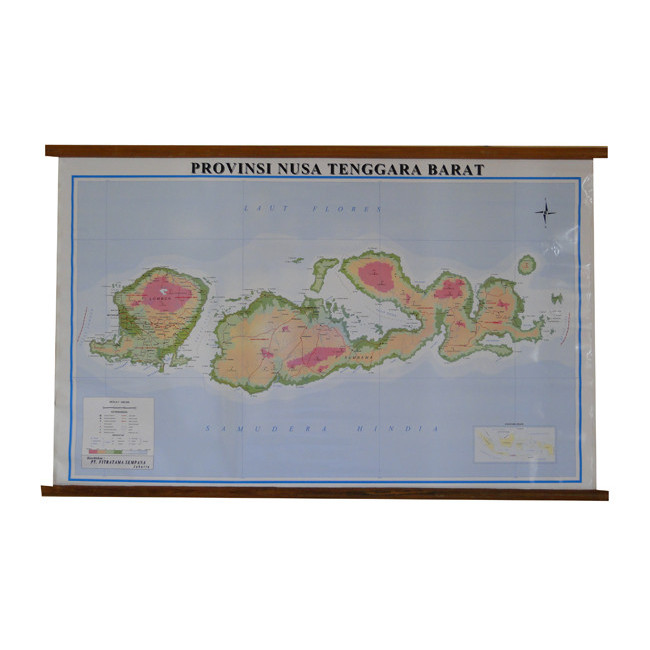 

BISA GOSEND Peta Provinsi Nusa Tenggara Barat (NTB) (Bingkai)