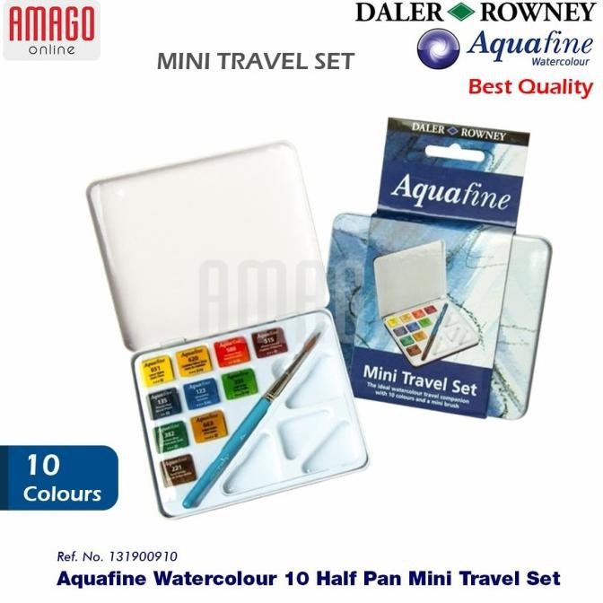 

DALER-ROWNEY - AQUAFINE MINI TRAVEL SET 10 HALF PAN WC - 131900910