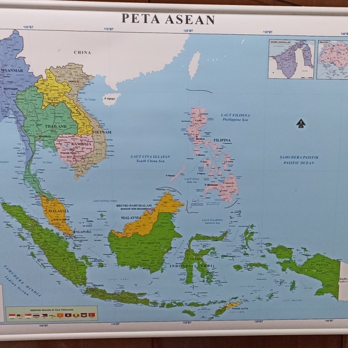 

GRATIS ONGKIR peta ASEAN besar 123 x 98 cm