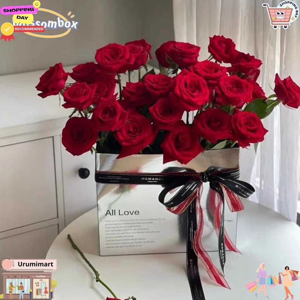 

B61 Kotak Valentine | Kotak Silver | Hari Valentine | Kotak Bunga | Kado Valentine | Flower Box | Box Bunga | Florist | Kotak Cake | Kotak Kado D Termurah