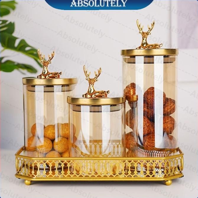 Toples Gold Set Toples Kaca Toples 1 Set Mewah Toples Lebaran Toples