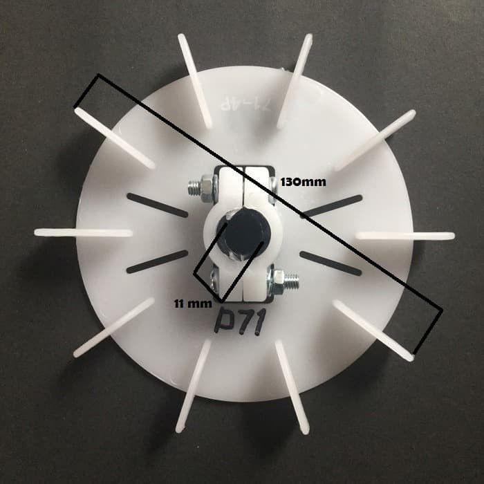 PRY88 D71 - KIPAS DINAMO - KIPAS MOTOR - EXTERNAL FAN-KIPAS MOTOR TECO