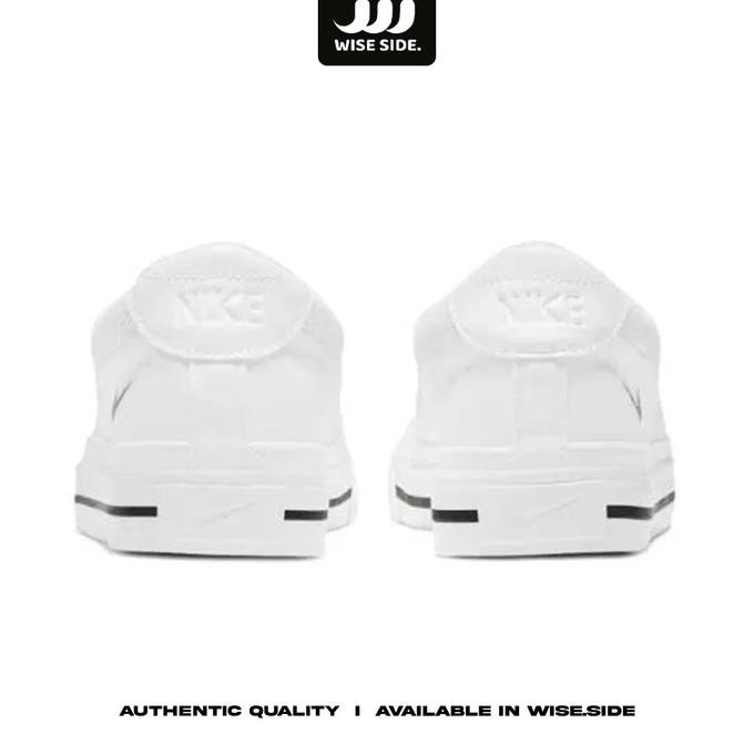 Sepatu Sneakers Wanita Nike Court Legacy Slip On White Womens Cw6540-100 Original Inas5