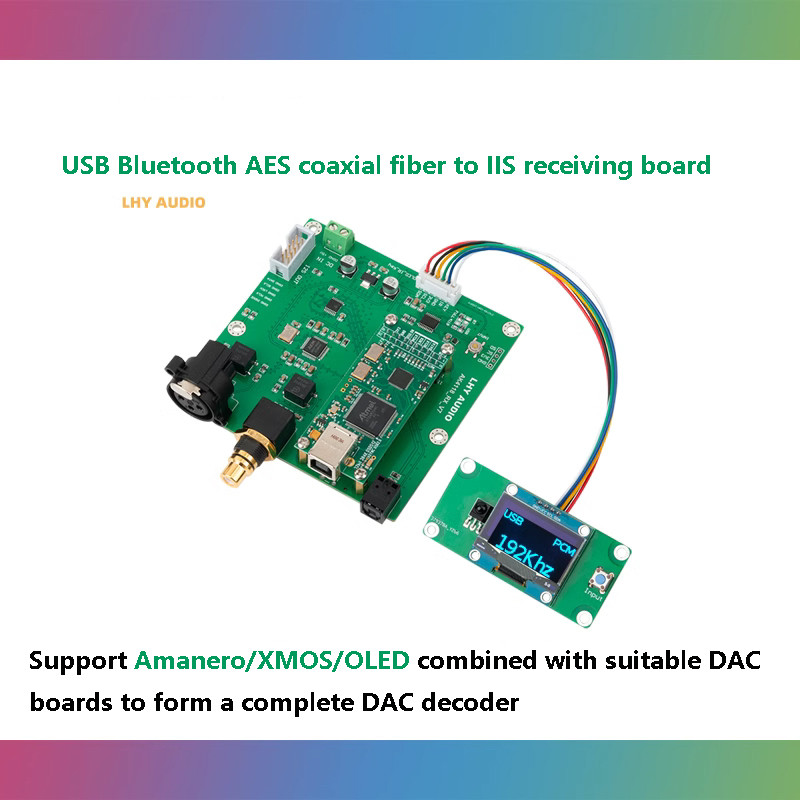 USB Coaxial AES Fiber To IIS Support XMOS/Amanero AK4118