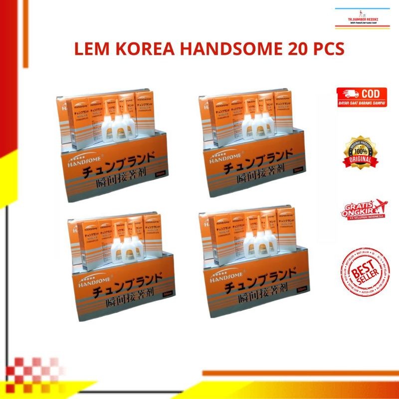

Lem Korea HANDSOME Isi 20 Pcs PROMO MURAH/[ PAKET HEMAT] HANDSOME Lem Korea Isi 20 Pcs PROMO MURAH