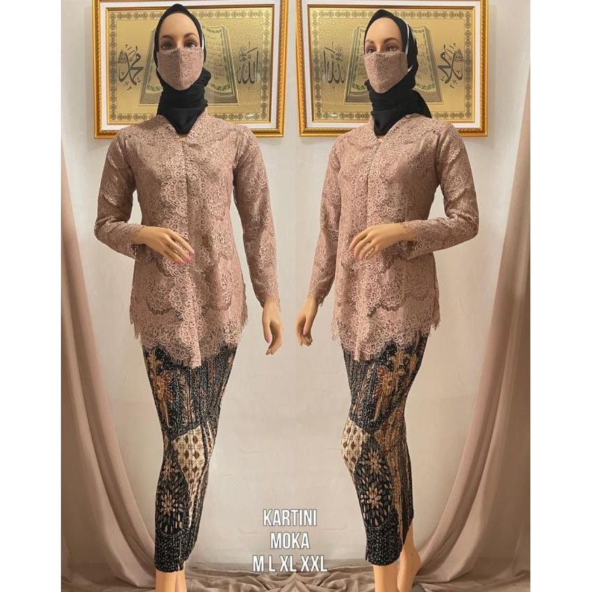 Murah Setelan Kebaya Brukat Renda Kartini / Kebaya Modern Kartini