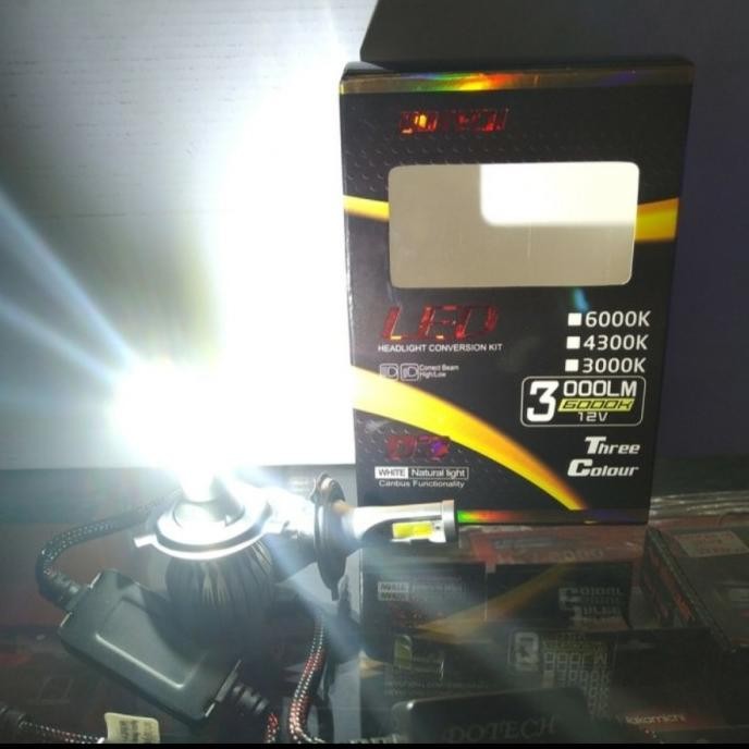 Lampu Led Mobil 3 warna H8 Dotech  SALE