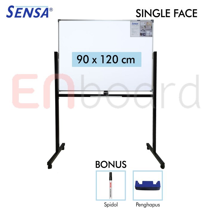 

Papan Tulis Whiteboard Standing Single Face Sensa 90 x 120 cm