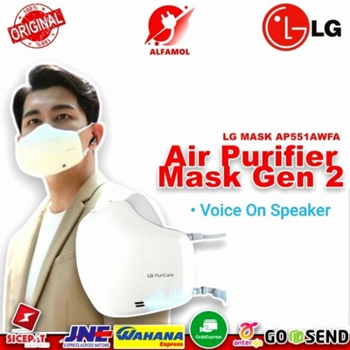 Lg puricare wearable. Lg air purifier masker..