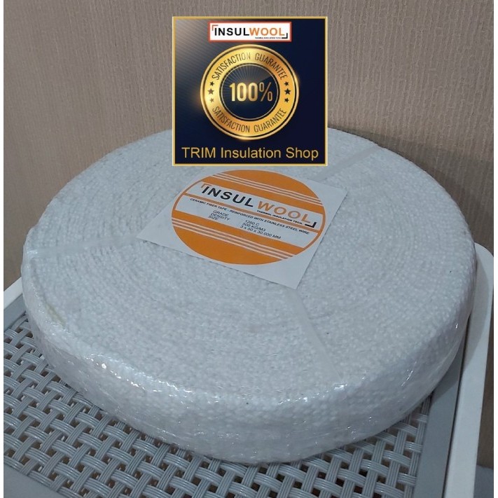 

INSULATION INSULWOOL CERAMIC FIBER TAPE LEBAR 50 MM GROSIR