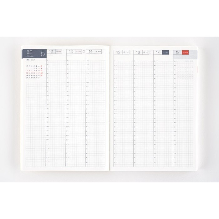 

Terlaris Hobonichi Techo 2025 A5 Japanese Cousin Book (January Start) Hobonichi 2025 Ready Stock