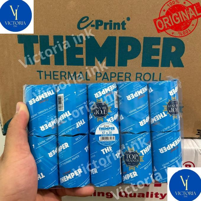 

Sale Themper Thermal Paper Eprint 57X30 Kertas Thermal Coreless