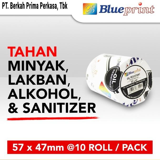 

Sale Kertas Thermal / Struk Ppob Blueprint 57X47 Oil Resistant Isi 10 Roll