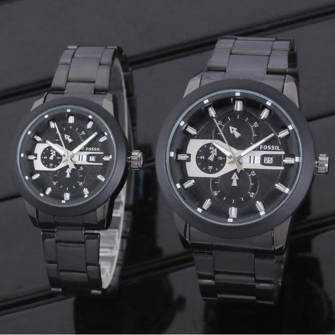 Grosir Jam Tangan Couple Fossil Chrono Variasi Rantai
