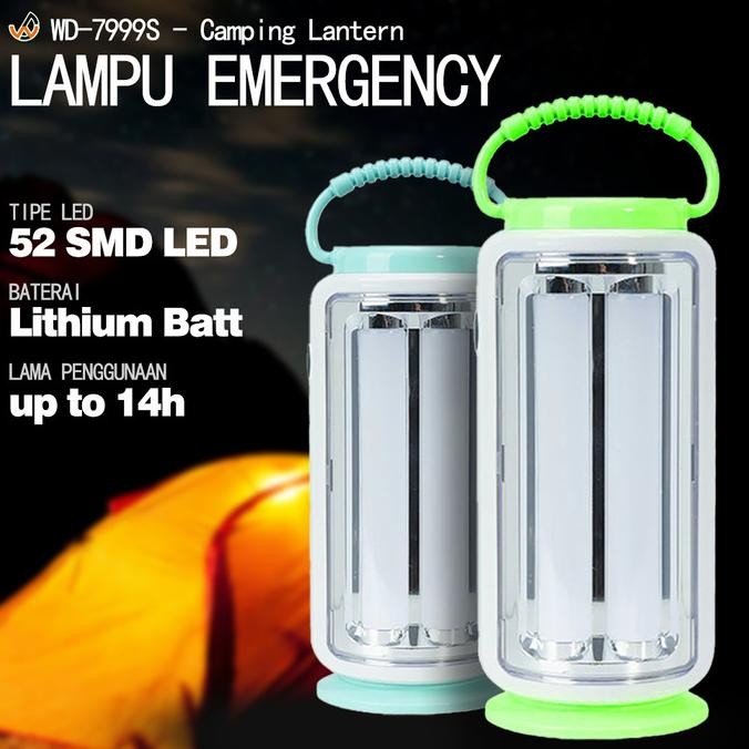 Sale Lampu Emergency Tahan 24 Jam 1000W Led Emergency Lamp Gantung Camping