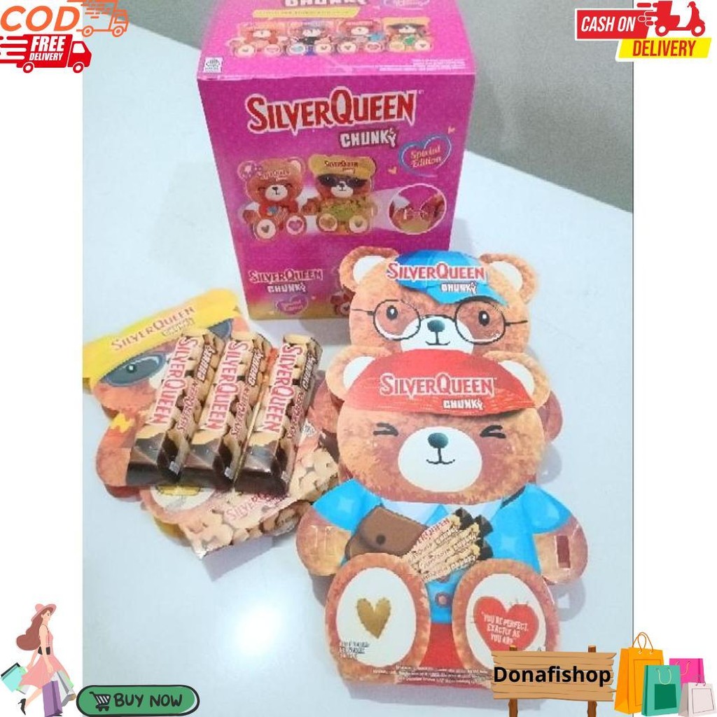 

Silverqueen Chungky Bar Bear Beruang 26 Gr X 3 Pcs Edisi Valentine D Promo Puncak