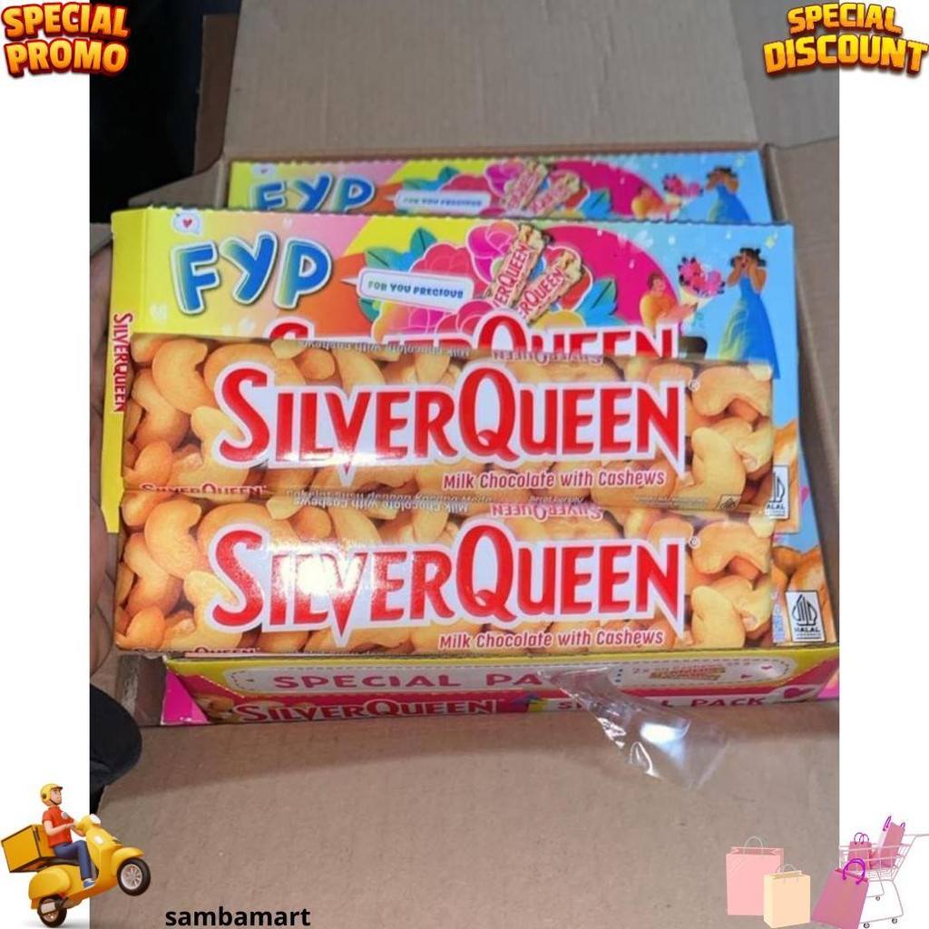 

Silverqueen Mete Mede Cashew Almond Paket Coklat Valentine Value Pack 2Pcs 55Gram D Gratis Ongkir