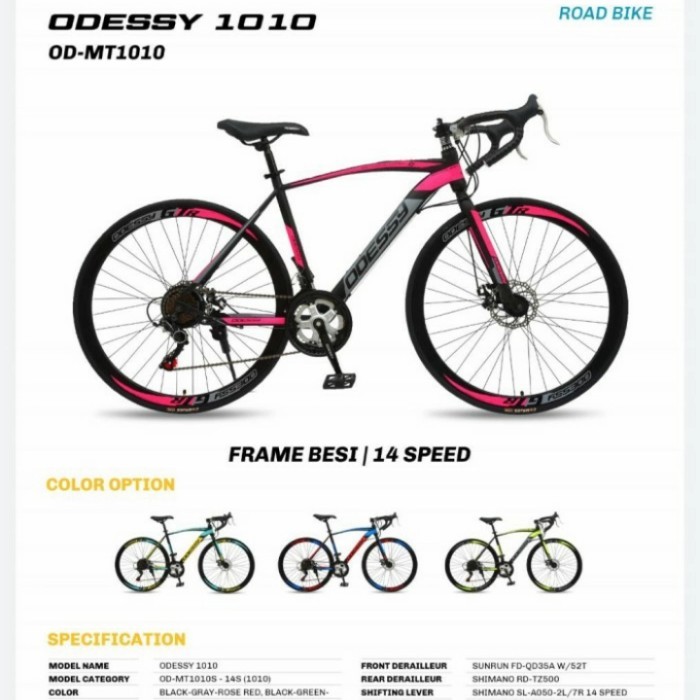 sepeda balap roadbike odessy 1010