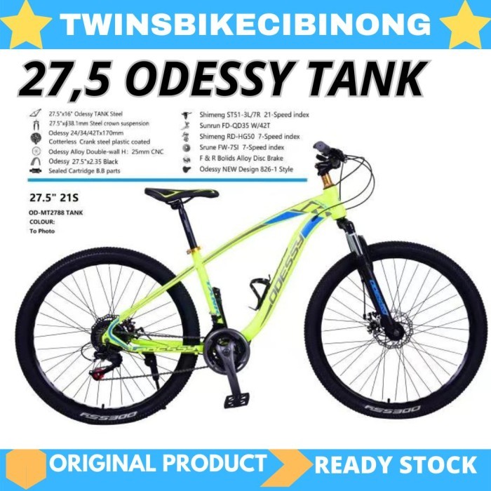Sepeda Mtb 27.5 Odessy Tank Disc Brake