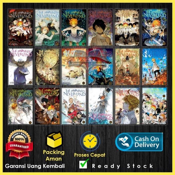 TERLARIS MANGA THE PROMISED NEVERLAND (20 BOOK SERIES) BY KAIU SHIRAI (ENGLISH/INDONESIA) MURAH