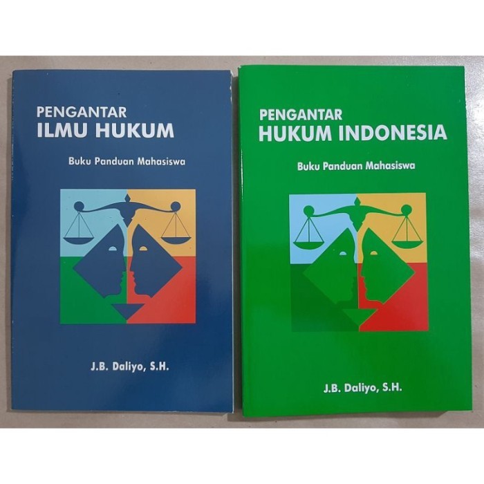 TERLARIS SEPAKET 2 BUKU PENGANTAR ILMU HUKUM & PENGANTAR HUKUM INDONESIA BY J B DALIYO MURAH