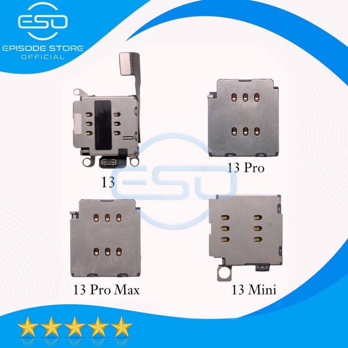 KONEKTOR MEMBACA KARTU 13/13 PRO/13 PRO MAX/13 MINI ADAPTOR SIM DUAL/GANDA NEW