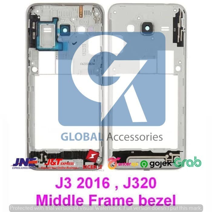 FRAME / BEZZEL / TATAKAN LCD SAMSUNG J320 / J3 2016 ORIGINAL OEM 100%