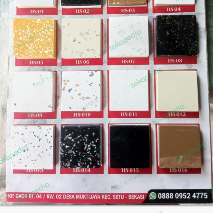 BARU Solid surface top table dapur