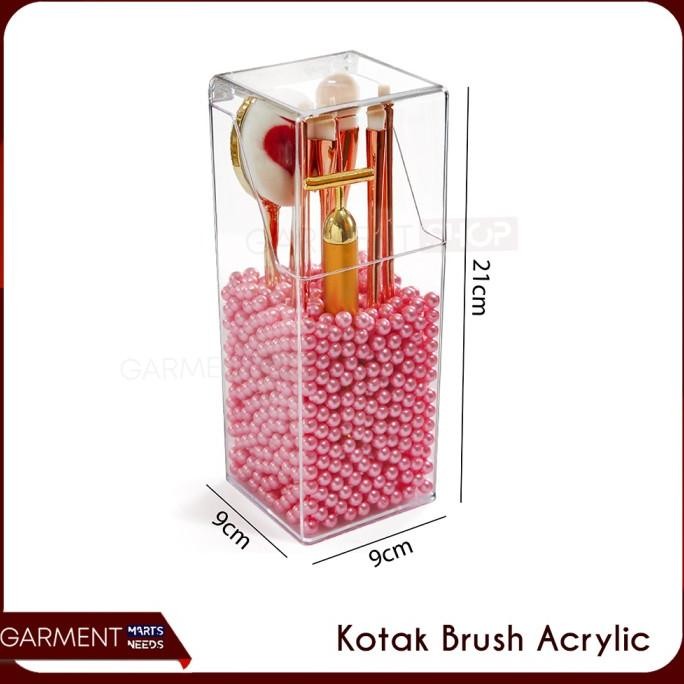 {{{{{{] Tempat Brush Acrylic Kotak Make Up Kosmetik Brush Akrilik Organizer