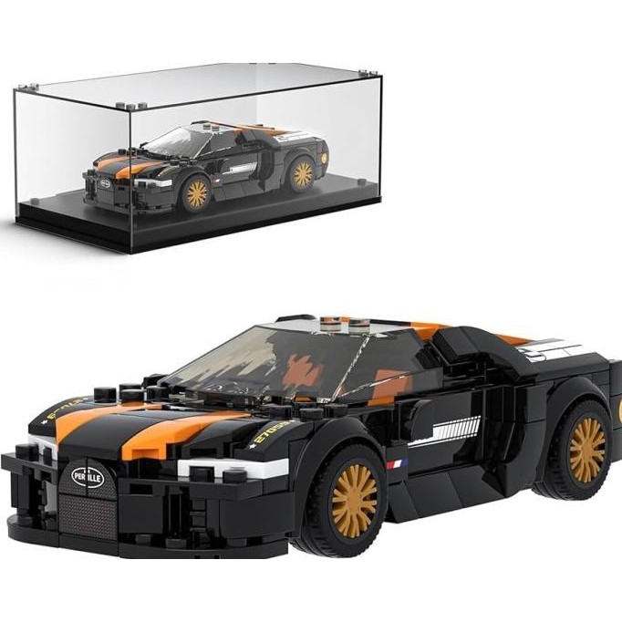 Grosir Mould King Speed Champions 27055 Bugatti Chiron Super Sport Car With Acrylic