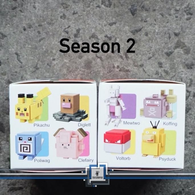 Promo Qman Pokemon Quest 73011 Blind Box Mainan Brick Blocks Mystery Box