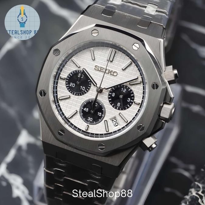 Sale Seikoak Chronograph Panda Vk63  Mod