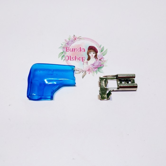 Open DS] 6mm Skun L Bengkok Female + Insulated Biru