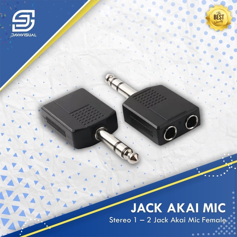 [JaVis] JACK AKAI MIC STEREO 1 - 2 JACK AKAI MIC FEMALE