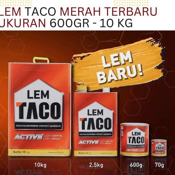 

Lem Taco Kuning Serbaguna 2.5 Kg
