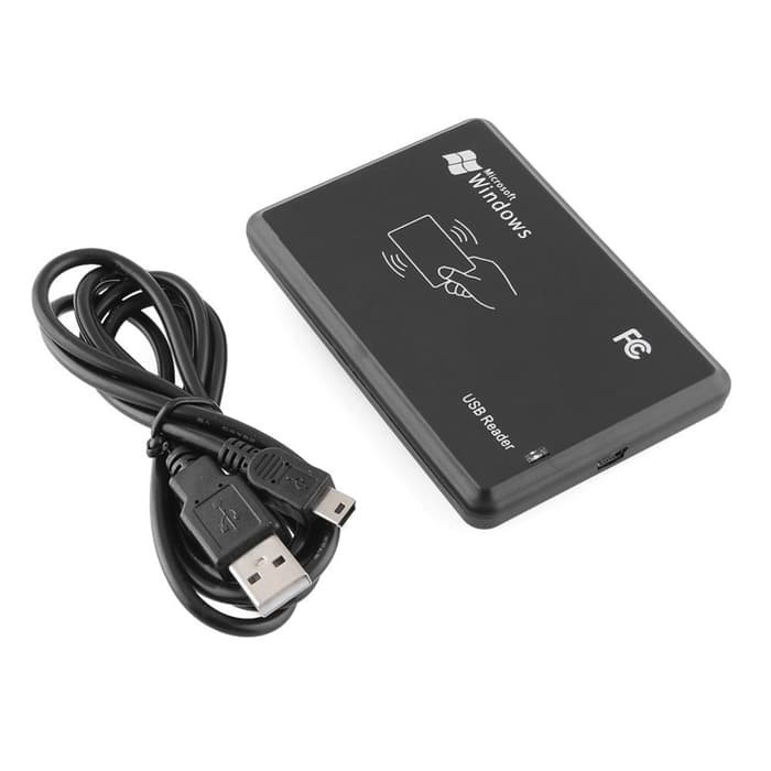 13.56Mhz USB RFID PC Desktop Reader Proximity Kartu Smart Card EKTP Emoney Flazz NFC