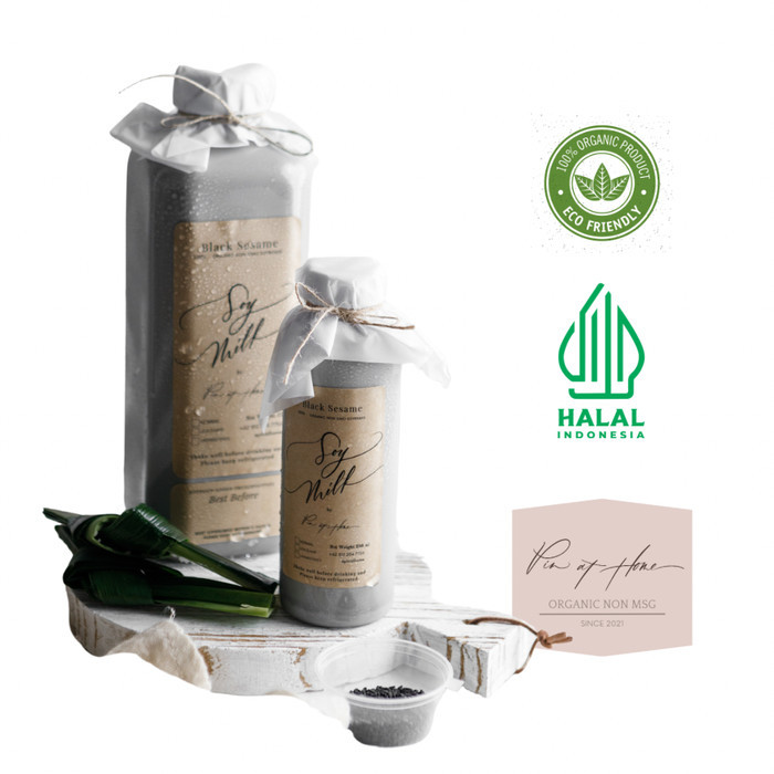 

Black sesame susu kedelai PINATHOME 1L NON-GMO tanpa pengawetperasa